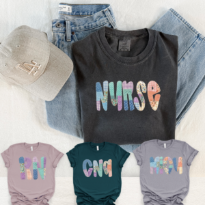 Nurse faux patchwork