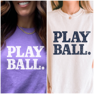 play ball distressed