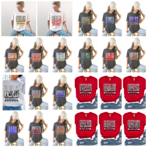 Local schools- tall letters- baseball or non