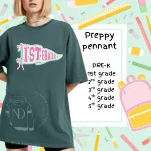 Back to School- Preppy Pennant