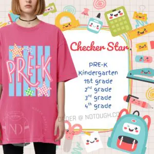 Back to School- Checker Star
