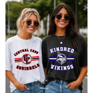 Customize Stripes/Circle Mascot- ANY MASCOT
