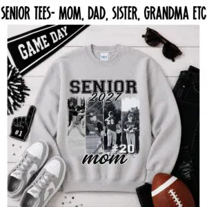 2027 Senior Tees- you customize with name and pictures