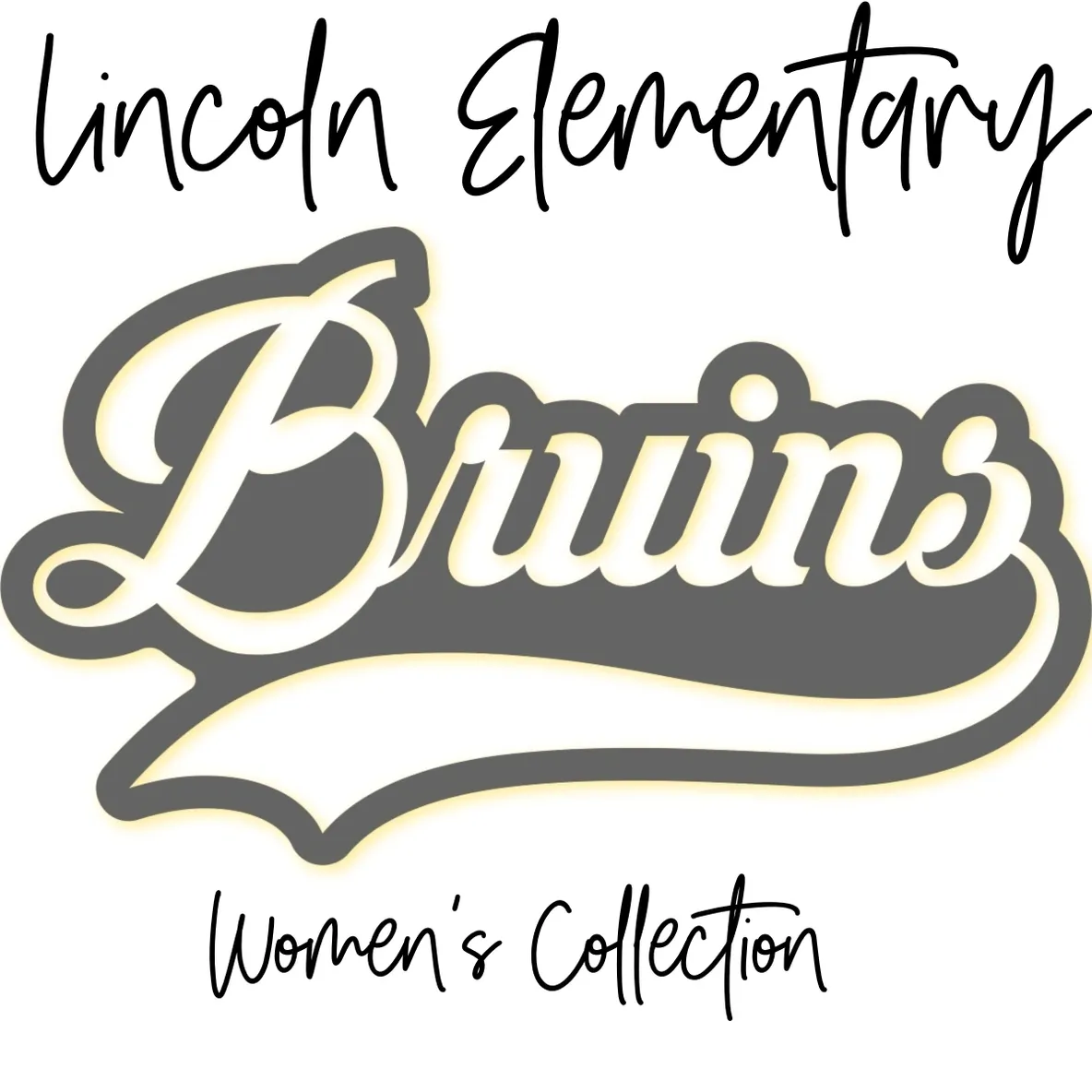 Lincoln Elementary Bruins Women's Collection logo.