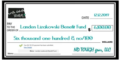A cheque for $ 1 0 0 and no touch.