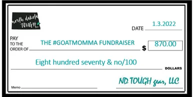 A check that is in front of a picture.