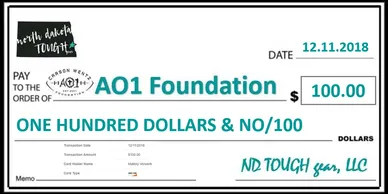 A picture of the front of an ad for the ao 1 foundation.